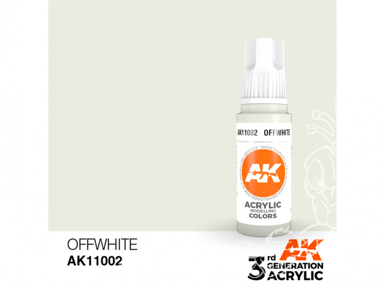 Ak interactive peinture acrylique 3G AK11002 Blanc cassé 17ml