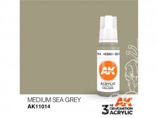 Ak interactive peinture acrylique 3G AK11014 Gris mer moyen 17ml