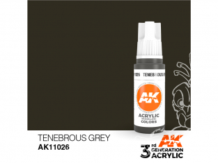 Ak interactive peinture acrylique 3G AK11026 Gris Ténébreux 17ml