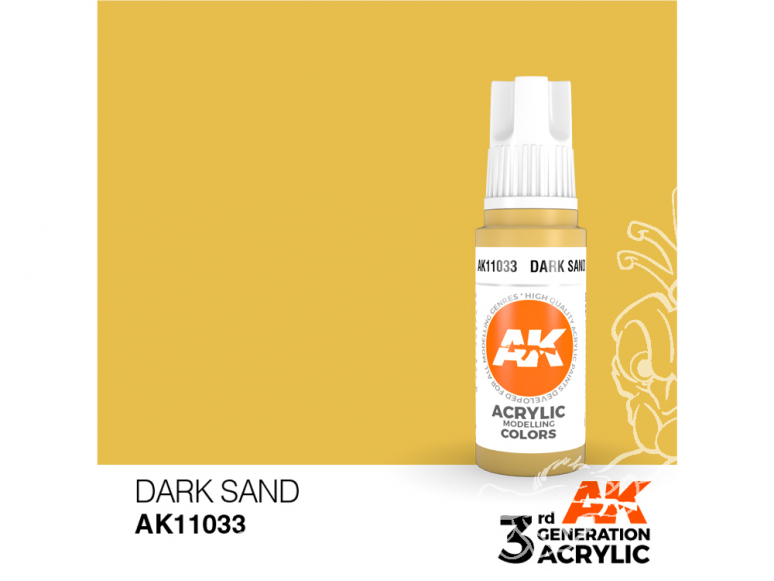 Ak interactive peinture acrylique 3G AK11033 Sable foncé 17ml