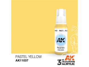 Ak interactive peinture acrylique 3G AK11037 Jaune pastel 17ml