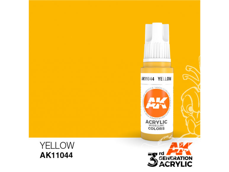 Ak interactive peinture acrylique 3G AK11044 Jaune 17ml