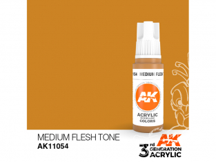 Ak interactive peinture acrylique 3G AK11054 Ton peau moyenne 17ml