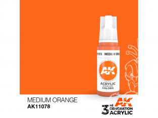 Ak interactive peinture acrylique 3G AK11078 Orange moyen 17ml