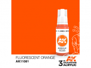 Ak interactive peinture acrylique 3G AK11081 Orange fluorescent 17ml