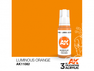 Ak interactive peinture acrylique 3G AK11082 Orange lumineux 17ml
