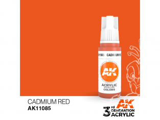 Ak interactive peinture acrylique 3G AK11085 Rouge cadmiun 17ml