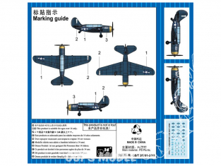 TRUMPETER maquette avion 06407 SB2C Helldiver pré-peint 1/350