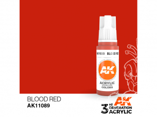 Ak interactive peinture acrylique 3G AK11089 Rouge sang 17ml