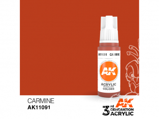 Ak interactive peinture acrylique 3G AK11091 Carmin 17ml