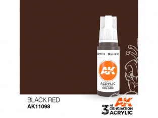 Ak interactive peinture acrylique 3G AK11098 Rouge noir 17ml