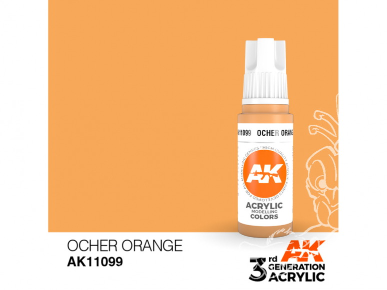 Ak interactive peinture acrylique 3G AK11099 Ocre orange 17ml