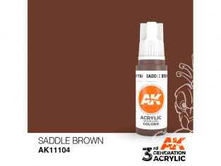 Ak interactive peinture acrylique 3G AK11104 Marron selle 17ml