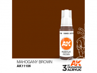 Ak interactive peinture acrylique 3G AK11106 Marron acajou 17ml