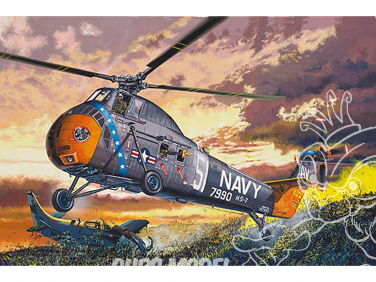 Trumpeter maquette hélicoptére 02882 H-34 US Navy Rescue 1/48