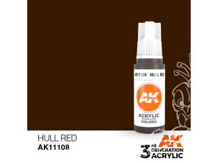 Ak interactive peinture acrylique 3G AK11108 Rouge coque 17ml