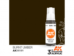 Ak interactive peinture acrylique 3G AK11111 Terre d'ombre brûlée 17ml