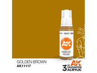 Ak interactive peinture acrylique 3G AK11117 Marron doré 17ml