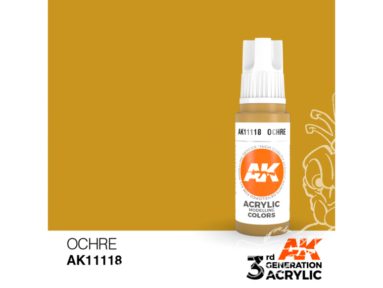 Ak interactive peinture acrylique 3G AK11118 Ocre 17ml
