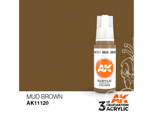 Ak interactive peinture acrylique 3G AK11120 Marron boue 17ml