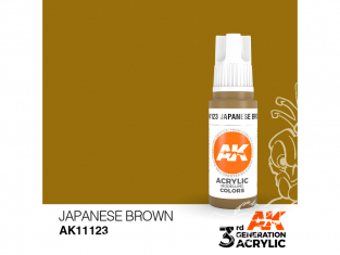 Ak interactive peinture acrylique 3G AK11123 Marron Japonais 17ml