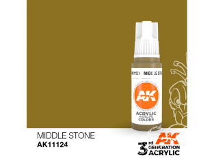 Ak interactive peinture acrylique 3G AK11124 Pierre moyenne 17ml