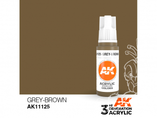 Ak interactive peinture acrylique 3G AK11125 Marron gris 17ml