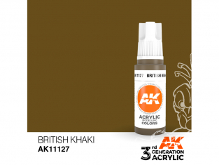 Ak interactive peinture acrylique 3G AK11127 Khaki Britannique 17ml