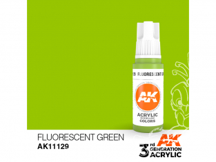 Ak interactive peinture acrylique 3G AK11129 Vert fluorescent 17ml