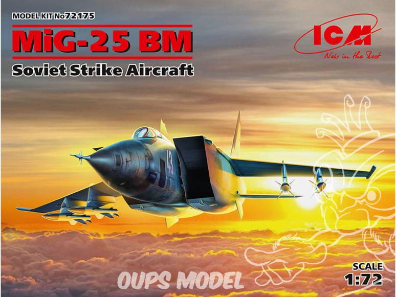 Icm maquette avion 72175 MiG-25 BM avion d'attaque soviétique 1/72