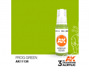 Ak interactive peinture acrylique 3G AK11136 Vert grenouille 17ml
