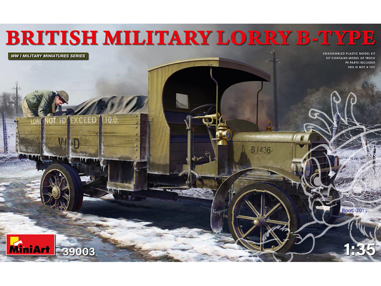 Mini Art maquette militaire 39003 Camion Britannique Lorry Type B WWI 1/35