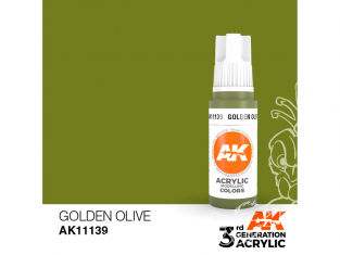 Ak interactive peinture acrylique 3G AK11139 Olive dorée 17ml