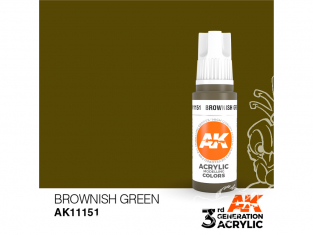 Ak interactive peinture acrylique 3G AK11151 Vert brûnatre 17ml