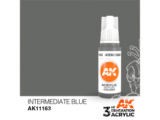 Ak interactive peinture acrylique 3G AK11163 Bleu intermédiaire 17ml