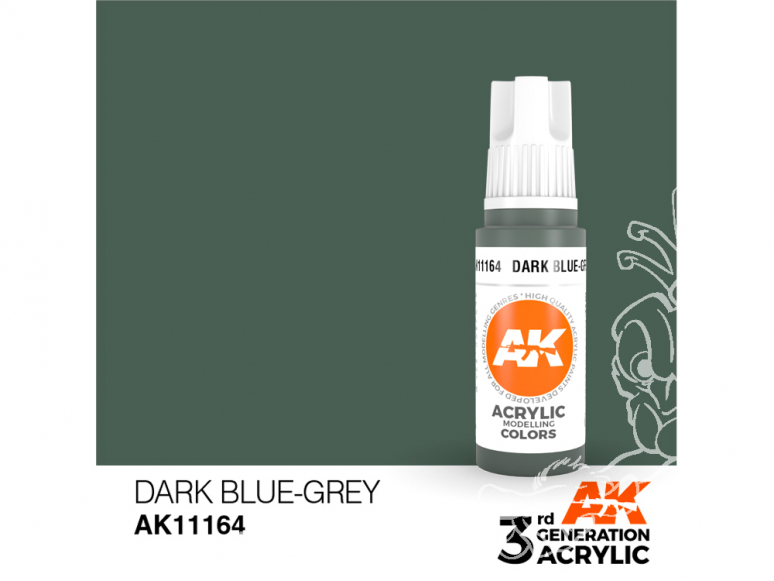 Ak interactive peinture acrylique 3G AK11164 Bleu gris foncé 17ml