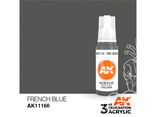 Ak interactive peinture acrylique 3G AK11166 Bleu Français 17ml