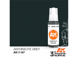 Ak interactive peinture acrylique 3G AK11167 Anthracite 17ml