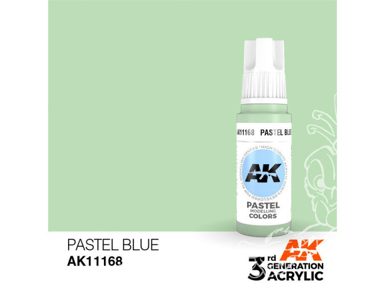 Ak interactive peinture acrylique 3G AK11168 Bleu pastel 17ml