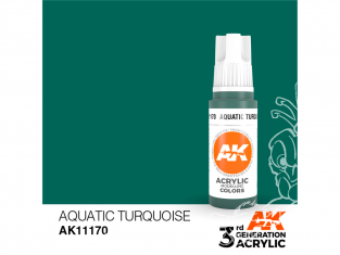 Ak interactive peinture acrylique 3G AK11170 Turquoise aquatique 17ml