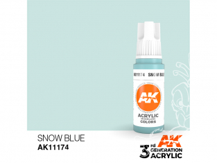 Ak interactive peinture acrylique 3G AK11174 Bleu neige 17ml