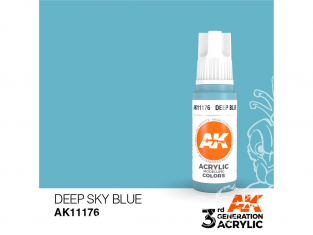 Ak interactive peinture acrylique 3G AK11176 Bleu ciel profond 17ml