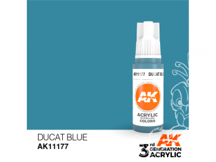 Ak interactive peinture acrylique 3G AK11177 Bleu ducat 17ml