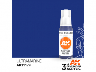 Ak interactive peinture acrylique 3G AK11179 Bleu outremer 17ml