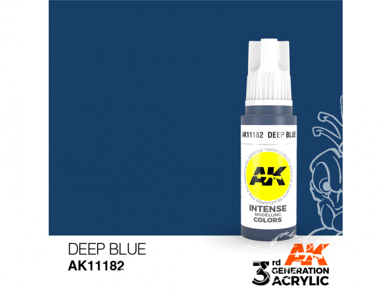 Ak interactive peinture acrylique 3G AK11182 Bleuprofond 17ml