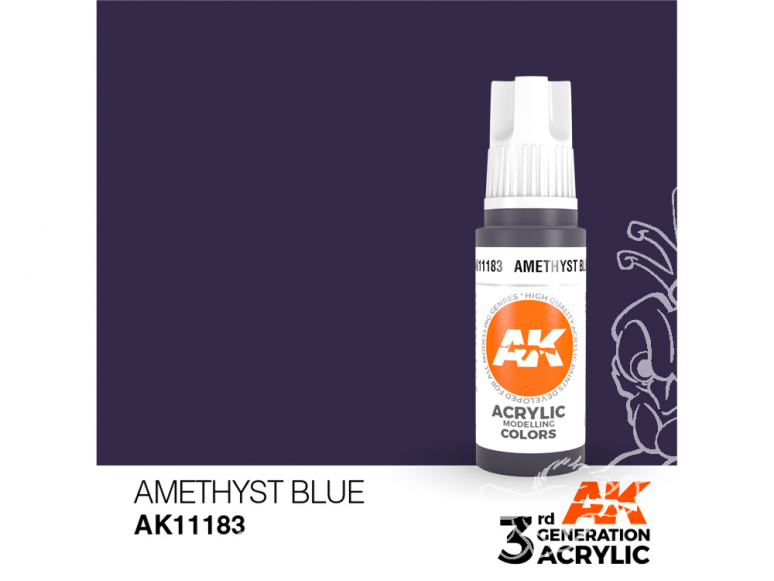 Ak interactive peinture acrylique 3G AK11183 Bleu améthyste 17ml