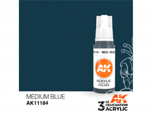 Ak interactive peinture acrylique 3G AK11184 Bleu moyen 17ml