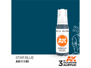 Ak interactive peinture acrylique 3G AK11185 Bleu étoile 17ml
