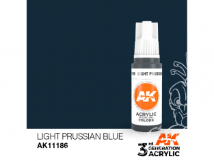 Ak interactive peinture acrylique 3G AK11186 Bleu de Prusse clair 17ml