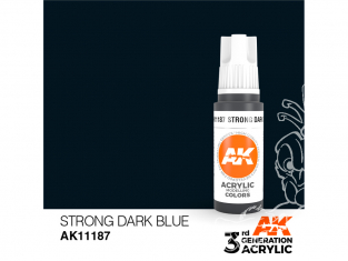 Ak interactive peinture acrylique 3G AK11187 Bleu foncé fort 17ml